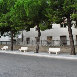 Square furnishing in Salento