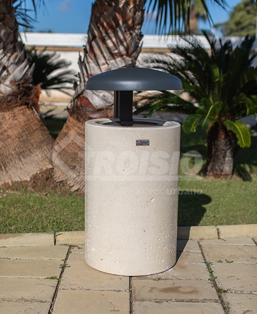 Round waste bin