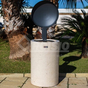 Round waste bin