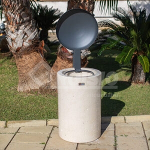 Round waste bin