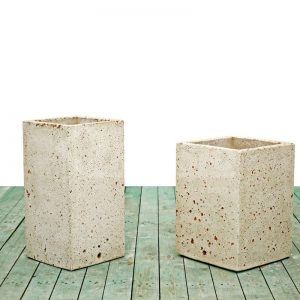 Cement vases - Square vase