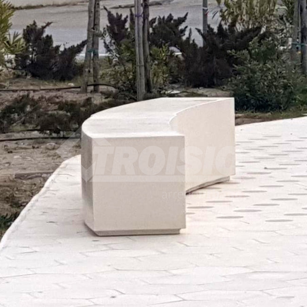 Panchina Monoblocco curva